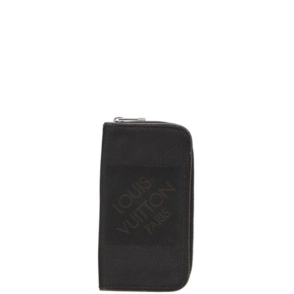 LOUIS VUITTON Other - Louis Vuitton Damier Geant Portefeuille Long Zipper Wallet M93546 Noir Black ...